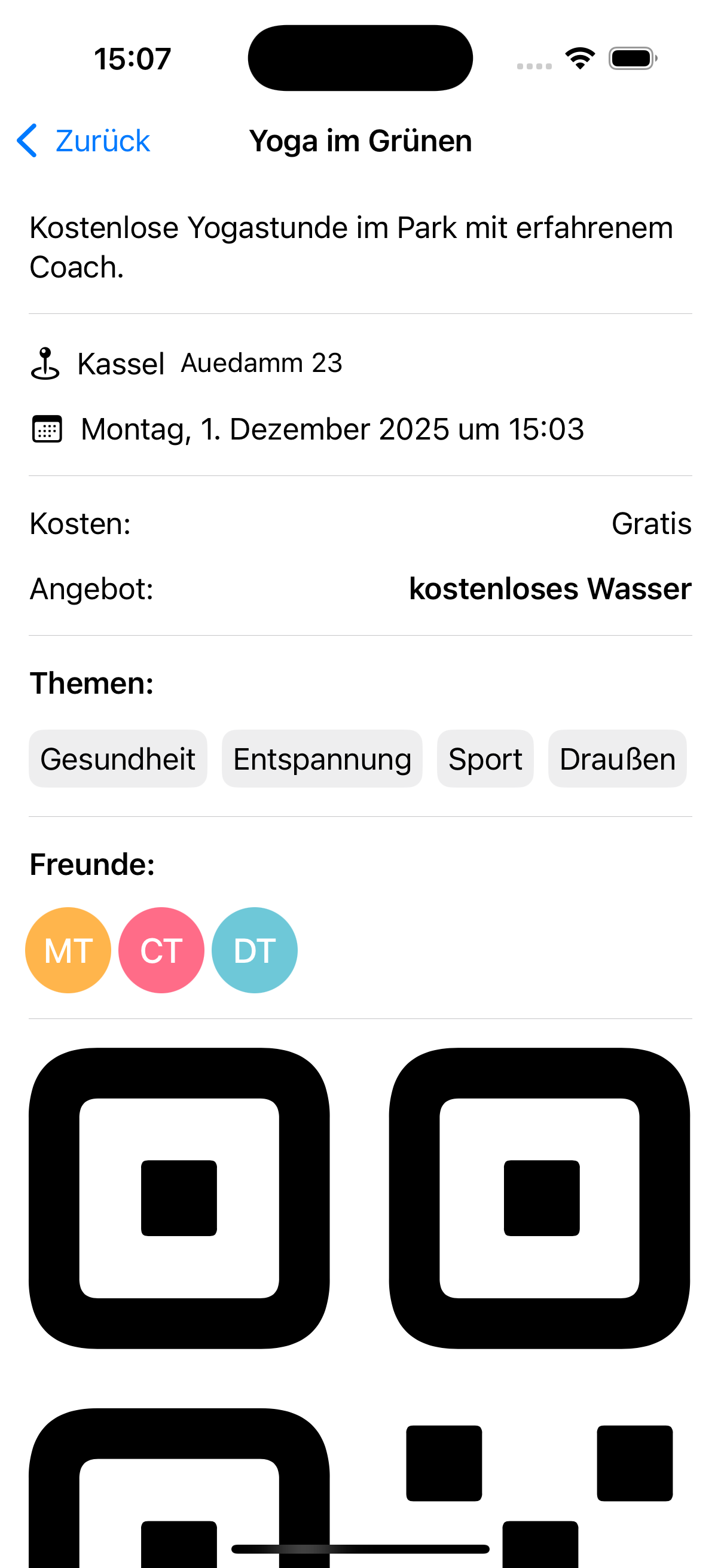 Aktivitäten im Detail